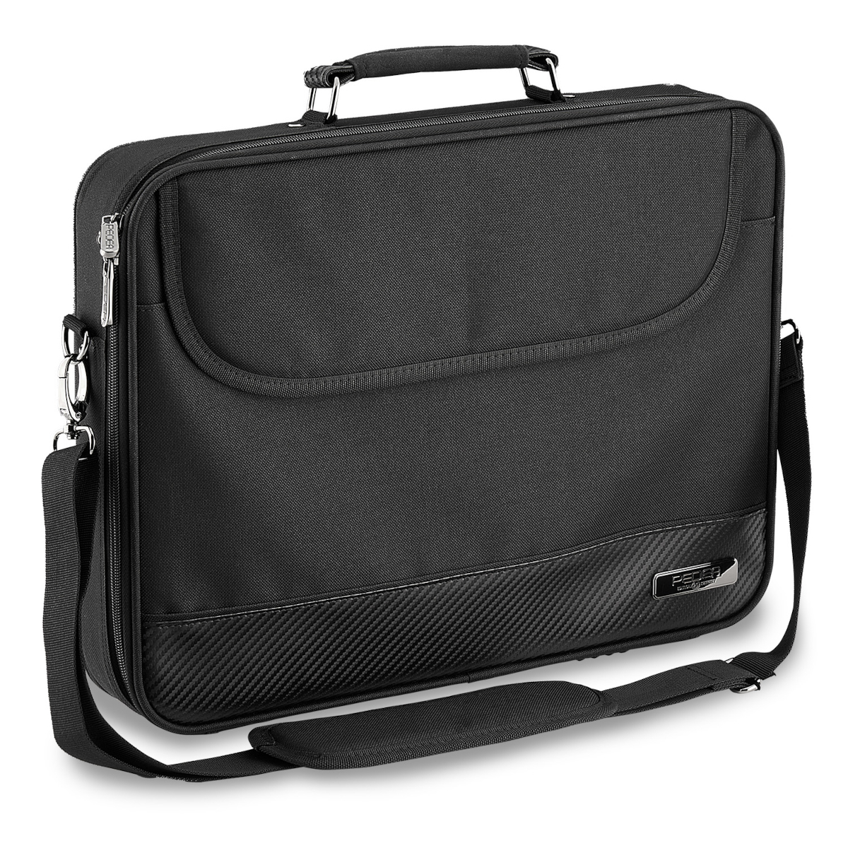 PEDEA Laptoptasche 15,6 Zoll (39,6 cm) EDITION20 Notebook Umhängetasche mit Schultergurt, schwarz von Pedea