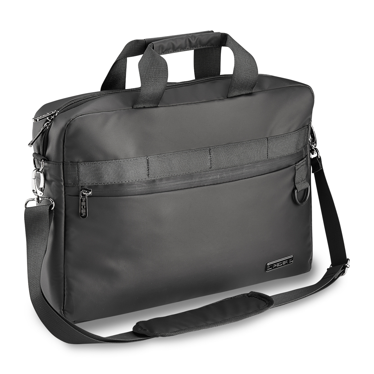 PEDEA Laptoptasche 15,6 Zoll (39,6cm) "Clutch" Notebook Umhängetasche mit Tablet Fach, schwarz von Pedea