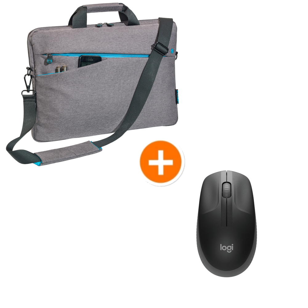PEDEA Notebook Tasche 15,6" + Logitech M190 Wireless Maus , grau PEDEA Notebook Tasche 15,6" + Logitech M190 Wireless Maus , grau von Pedea