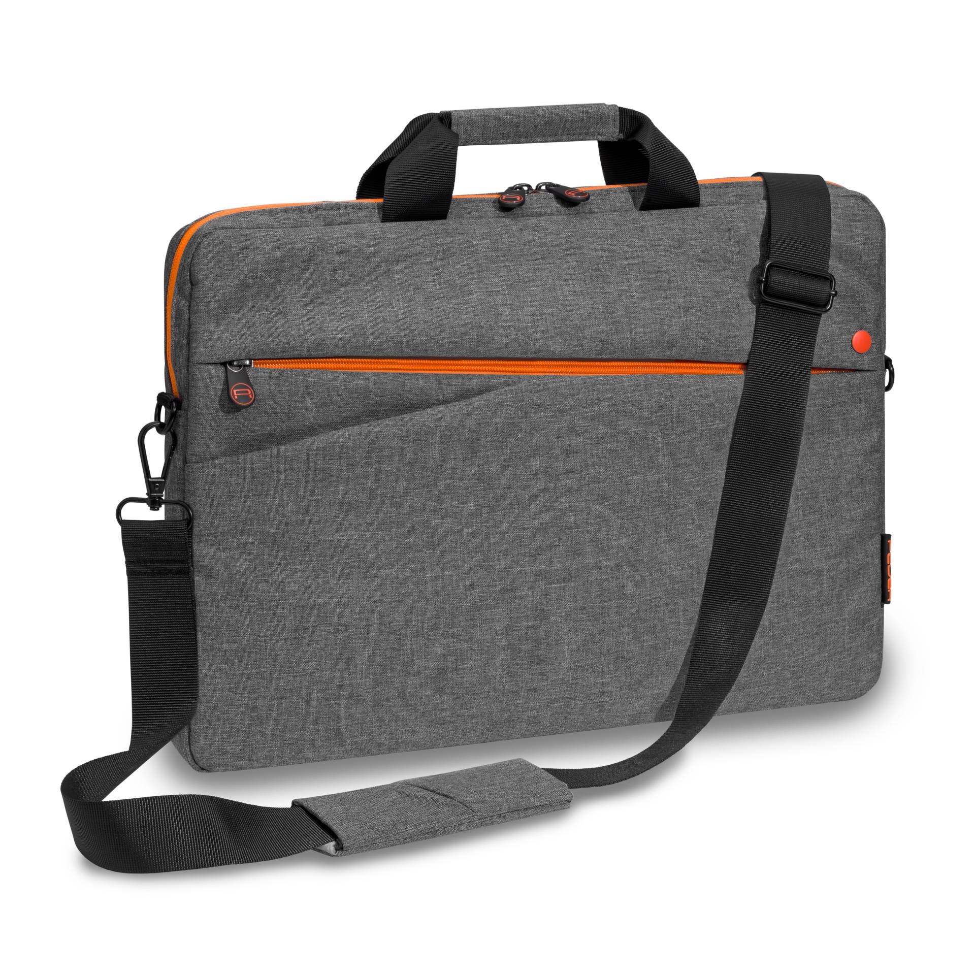 PEDEA Notebook Tasche "Fashion" für Geräte bis 15,6" (39,6cm) Grau/Orange von Pedea