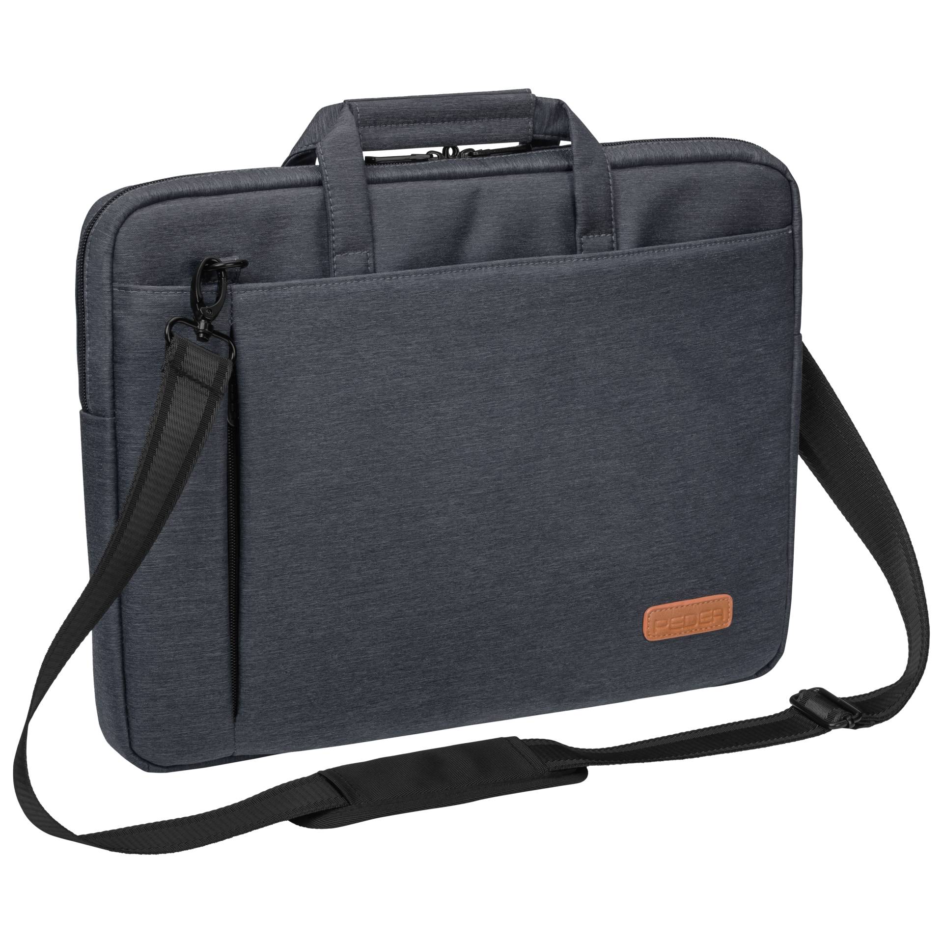 PEDEA Notebooktasche / Laptoptasche "Elegance" - 15,6" für Notebooks bis 39,6cm, grau von Pedea