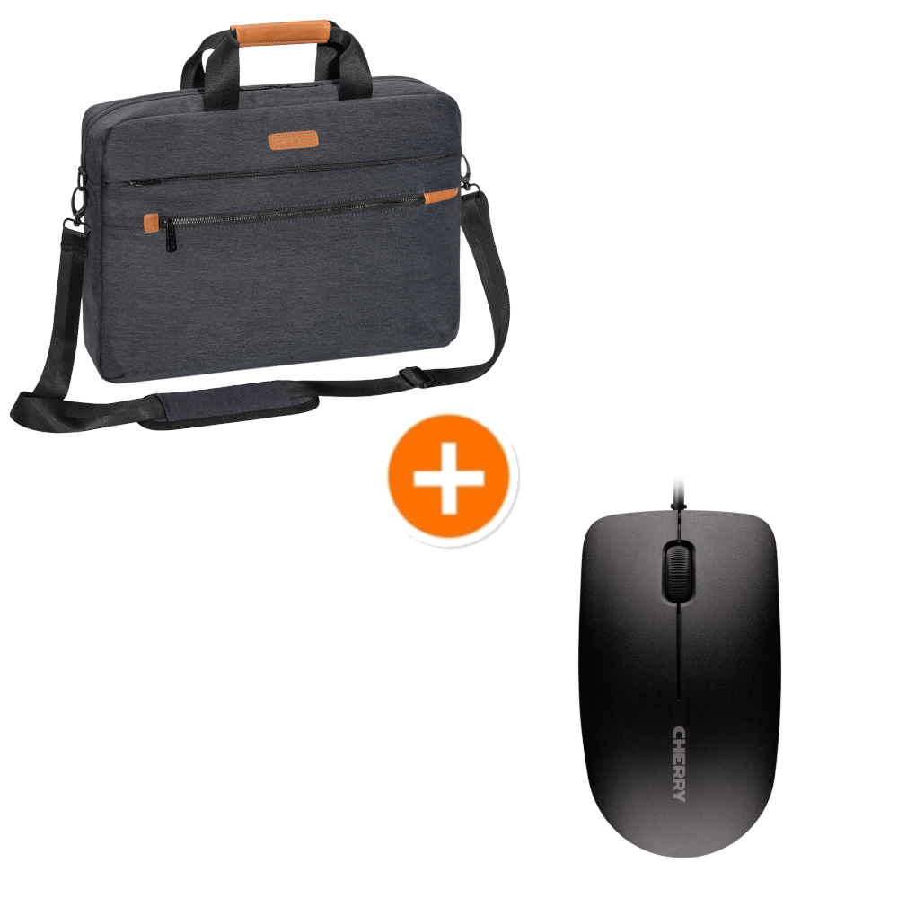 PEDEA Notebooktasche "Elegance" Pro 15,6" + CHERRY MC 1000 kabelgebundene Maus, Infrarot Sensor PEDEA Notebooktasche "Elegance" Pro 15,6" + CHERRY MC 1000 kabelgebundene Maus, Infrarot Sensor von Pedea