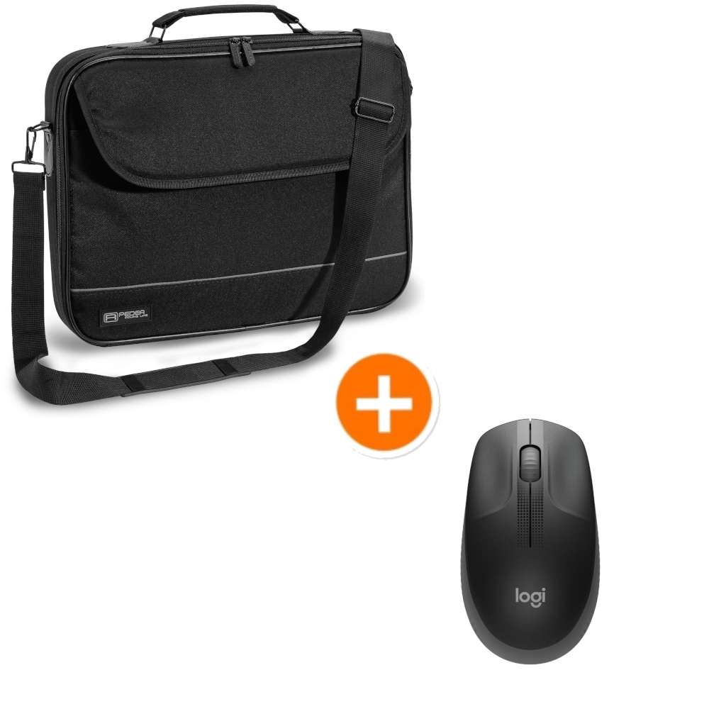 PEDEA Notebooktasche "FAIR", 17,3" + Logitech M190 Wireless Maus von Pedea