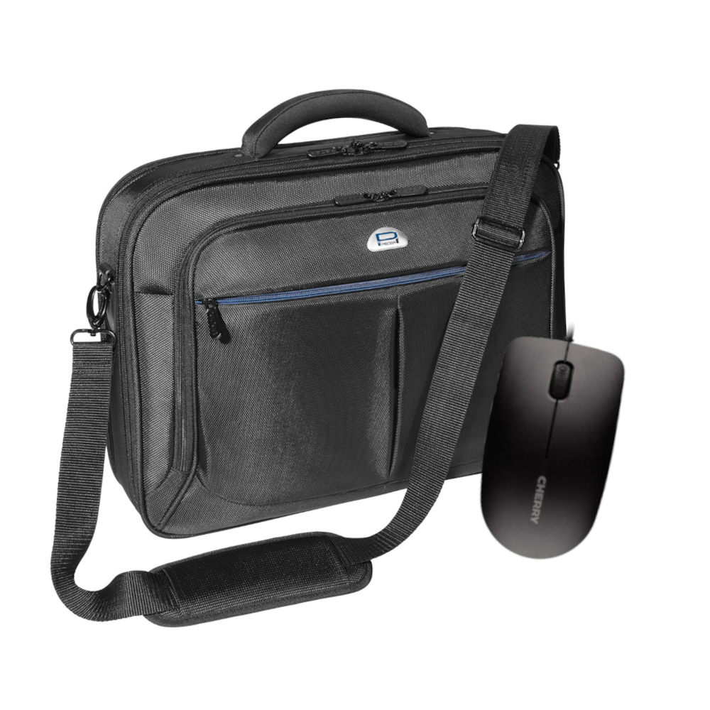 PEDEA Notebooktasche "Premium", 15,6" + CHERRY MC 1000 Maus von Pedea