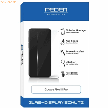 PEDEA PEDEA Display-Schutzglas Google Pixel 8 Pro von Pedea