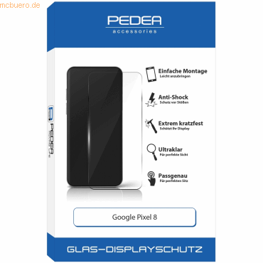 PEDEA PEDEA Display-Schutzglas Google Pixel 8 von Pedea