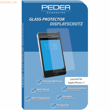 PEDEA PEDEA Display-Schutzglas für Apple iPhone 11/ XR von Pedea