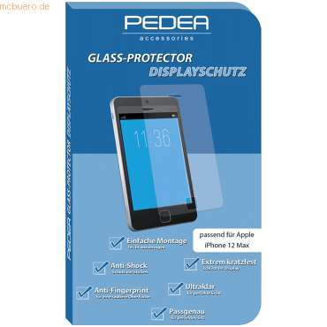 PEDEA PEDEA Display-Schutzglas für Apple iPhone 12 von Pedea