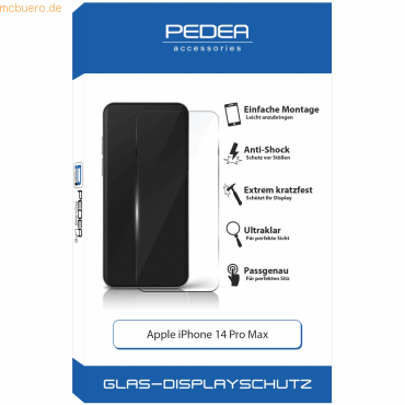 PEDEA PEDEA Display-Schutzglas für Apple iPhone 14 Pro Max EOL von Pedea