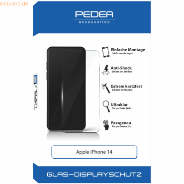 PEDEA PEDEA Display-Schutzglas für Apple iPhone 14 von Pedea