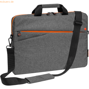 PEDEA PEDEA Notebooktasche -Fashion- bis 17,3- (43,9cm), grau/orange von Pedea
