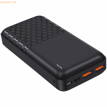 PEDEA PEDEA Powerbank 20.000mAh -Trend-, schwarz PEDEA PEDEA Powerbank 20.000mAh -Trend-, schwarz von Pedea