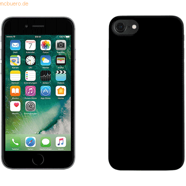 PEDEA PEDEA Soft TPU Case (glatt) für iPhone 7/8/SE 2020, schwarz von Pedea