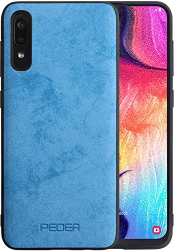 PEDEA TPU+PC Schutzhülle "Stofflook" für Samsung Galaxy A50, hellblau PEDEA TPU+PC Schutzhülle "Stofflook" für Samsung Galaxy A50, hellblau von Pedea