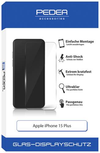 Pedea 50170099 Displayschutzglas Passend für Handy-Modell: iPhone 15 Plus 1St. Pedea 50170099 Displayschutzglas Passend für Handy-Modell: iPhone 15 Plus 1St. von Pedea