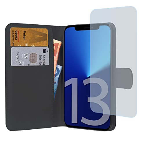 Pedea Bookstyle Classic Apple iPhone 13 Pro, schwarz + Display-Schutzglas Pedea Bookstyle Classic Apple iPhone 13 Pro, schwarz + Display-Schutzglas von Pedea