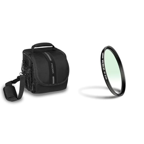 Pedea DSLR-Kameratasche *Essex* Fototasche & Walimex pro UV-Filter Slim MC 67mm - Schutz vor UV-Strahlen und Verschmutzung von Pedea