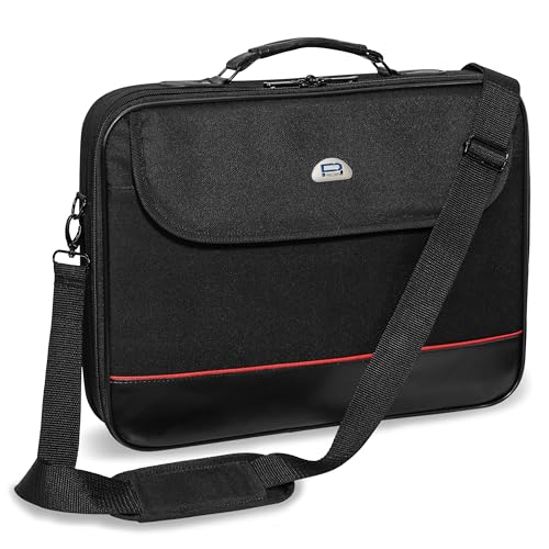 Pedea - Laptoptasche Trendline Notebook-Tasche bis 13,3 Zoll (33,8cm) I Notebook Umhängetasche mit Schultergurt - Umhängetasche mit Laptoptach - Notebooktasche für Damen & Herren, schwarz von Pedea