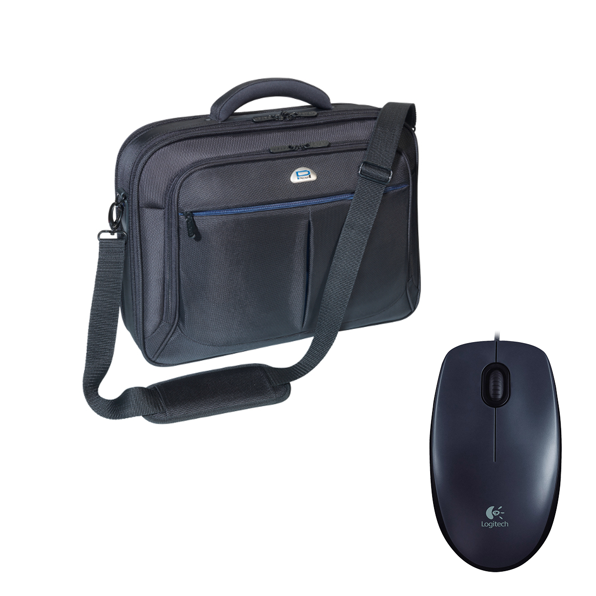 Pedea "Premium" 15,6", schwarz + Logitech M90, kabelgebunden von Pedea