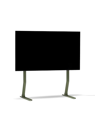 Pedestal Bendy Tall TV Ständer Hoch für Fernseher 40 bis 70 Zoll | TV Standfuß für Wohnzimmer | Hoher TV Stand | Einzigartiger Fernsehständer | TV Erhöhung (Mossy Green) von Pedestal