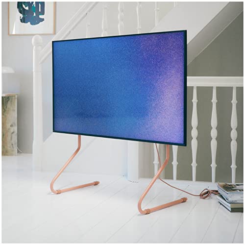 Pedestal Sway Standfuss für TV 40 bis 70 Zoll | Hochwertiger Fernseher Bodenständer | Modische Fernseh Halterung Stehend | Einzigartige TV-Standfüße (Rosa) von Pedestal