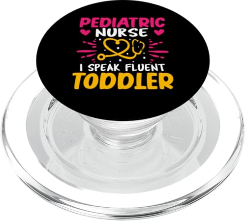 Pädiatrische Krankenschwester - I Speak Fluent Kleinkind PopSockets PopGrip für MagSafe Pädiatrische Krankenschwester - I Speak Fluent Kleinkind PopSockets PopGrip für MagSafe von Pediatrics Nurse Designs For A Pediatrician