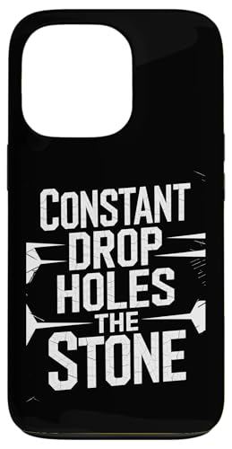 Constant Drop Holes The Stone - Denglisch Spruch Hülle für iPhone 13 Pro Constant Drop Holes The Stone - Denglisch Spruch Hülle für iPhone 13 Pro von PeeKay Apparel - Denglisch