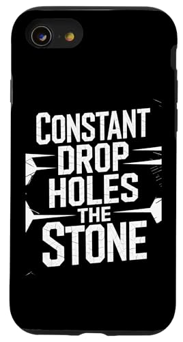 Constant Drop Holes The Stone - Denglisch Spruch Hülle für iPhone SE (2020) / 7 / 8 von PeeKay Apparel - Denglisch