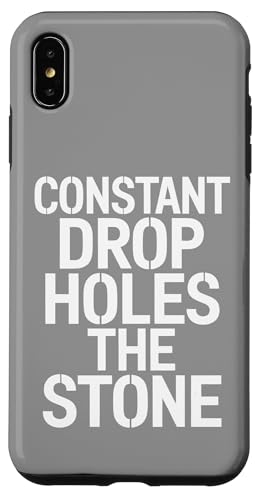 Constant Drop Holes The Stone - Denglisch Spruch Hülle für iPhone XS Max Constant Drop Holes The Stone - Denglisch Spruch Hülle für iPhone XS Max von PeeKay Apparel - Denglisch