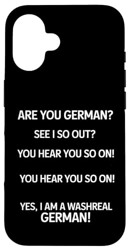 Washreal German - Denglisch Spruch Hülle für iPhone 16 Washreal German - Denglisch Spruch Hülle für iPhone 16 von PeeKay Apparel - Denglisch