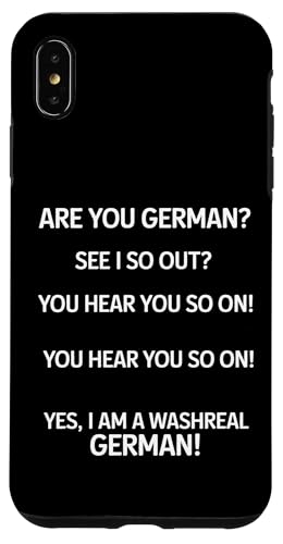 Washreal German - Denglisch Spruch Hülle für iPhone XS Max Washreal German - Denglisch Spruch Hülle für iPhone XS Max von PeeKay Apparel - Denglisch