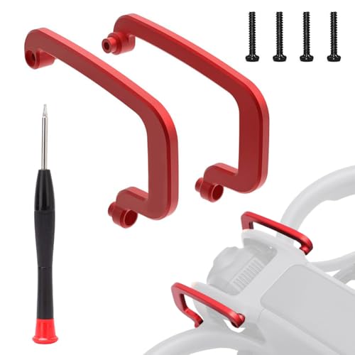 Für DJI Avata 2 Kamerakopfschutz - Stoßstangenschutz aus Metall, Gimbal und Objektiv, Anti-Schock- und Anti-Kollisions-Zubehör aus CNC-Aluminiumlegierung (rot) von Peelanmall