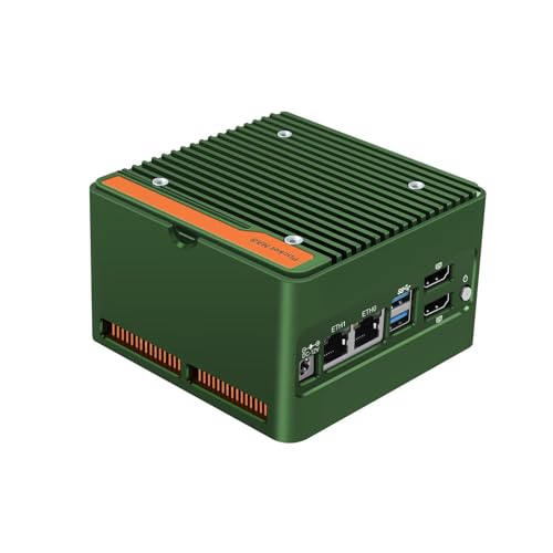 PeeliCeeli 4 Bay NAS Mini PC with 4 x NVMe, N200 Micro NAS Server for Home Pocket, Dual 2.5GbE i226V Network Attached Storage with USB3.2, Win 11 Pro, DDR5 16GB RAM 128GB SSD von PeeliCeeli