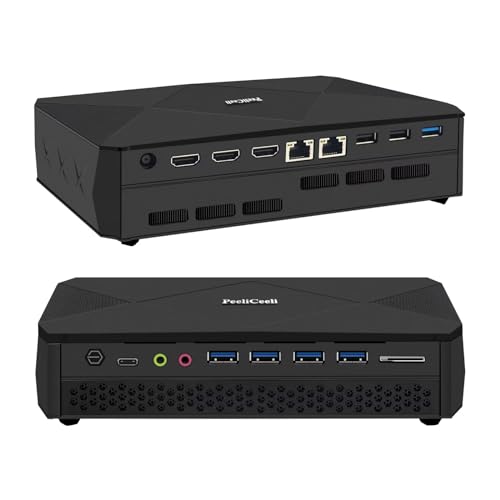 PeeliCeeli Mini PC Gaming Core i7 12700H 14 Cores 20 Threads RTX 3060 12GB Grafik, DDR5 16GB RAM 512GB NVME SSD Windows 11 Pro Micro Computer Desktop, WiFi6 BT5.2, 4 Anzeige Dual Lüfter, RTX3060-i7-12700H PeeliCeeli Mini PC Gaming Core i7 12700H 14 Cores 20 Threads RTX 3060 12GB Grafik, DDR5 16GB RAM 512GB NVME SSD Windows 11 Pro Micro Computer Desktop, WiFi6 BT5.2, 4 Anzeige Dual Lüfter, RTX3060-i7-12700H von PeeliCeeli