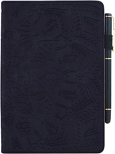 Schutzhülle für Lenovo Tab M10 HD 2nd Gen 10.1 Zoll 2020 Hülle Premium PU Leder Folio Stand Cover mit Stifthalter Kartenfach TB-X306F TB-X306X Tablet - Schwarz von Pefcase