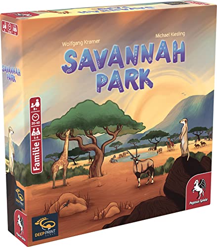 Pegasus/DeepPrint 57804G Savannah Park (Deep Print Games) von Pegasus Spiele