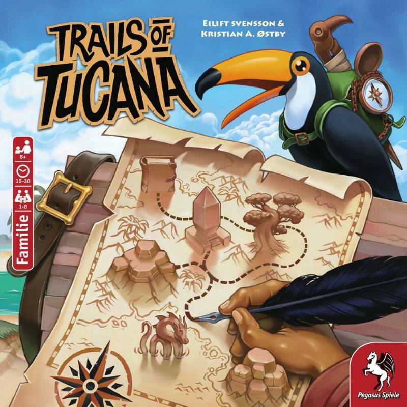 Pegasus Spiele Trails of Tucana 53150G Kartenspiel (ab 8 Jahre, 1 - 8 Spieler, 15 - 30 min) von Pegasus Spiele