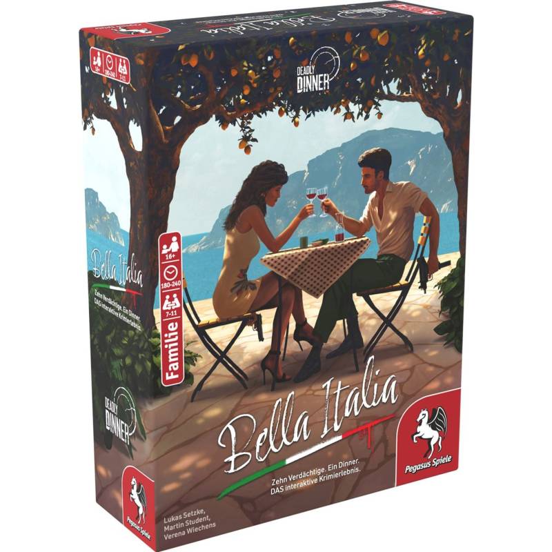 Deadly Dinner - Bella Italia, Brettspiel von Pegasus