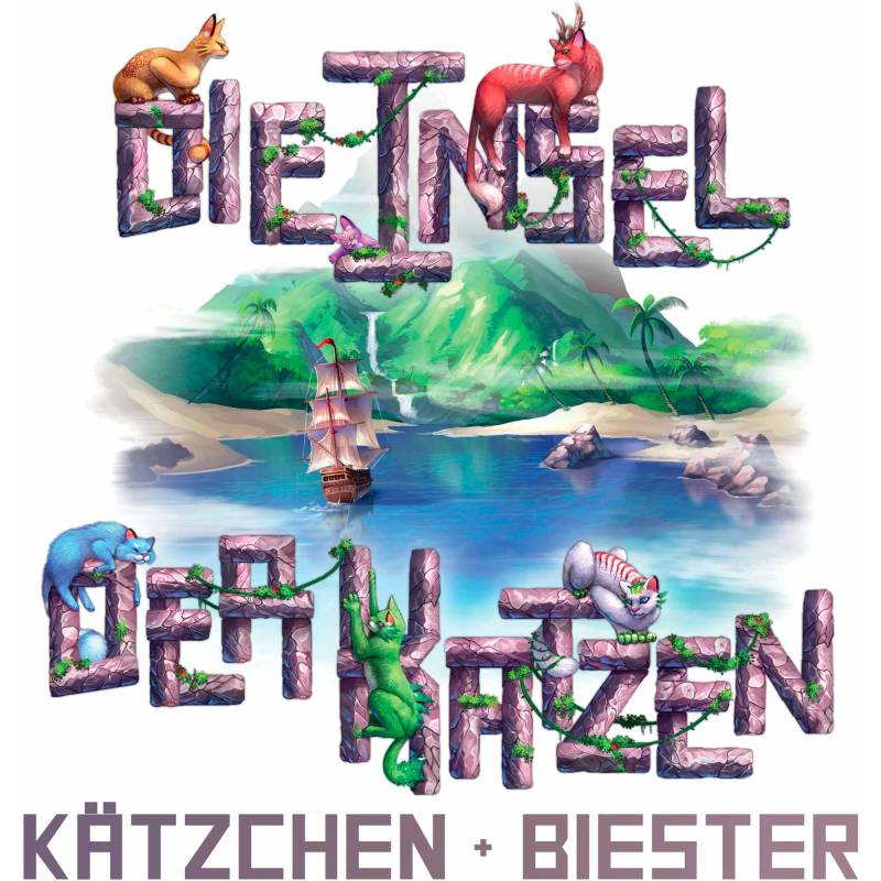 Die Insel der Katzen: Kätzchen und Biester, Brettspiel von Pegasus