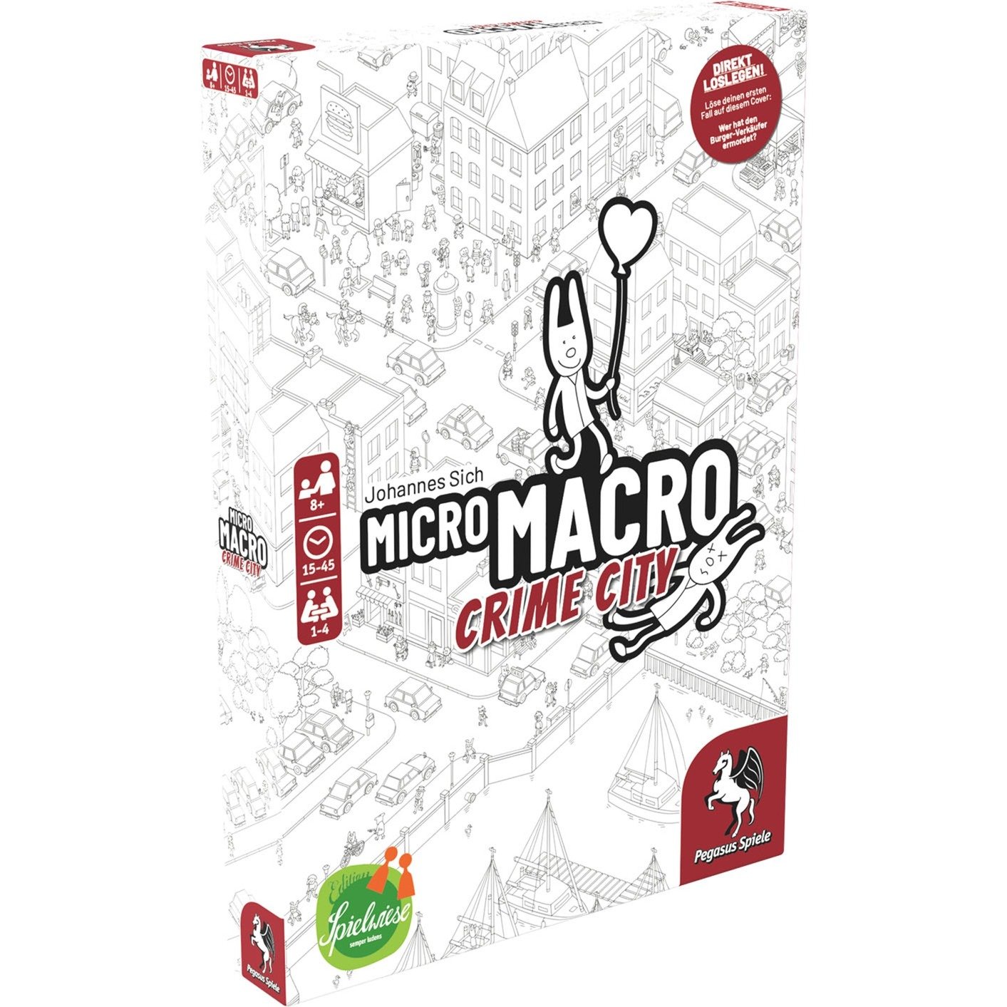 MicroMacro: Crime City, Brettspiel von Pegasus