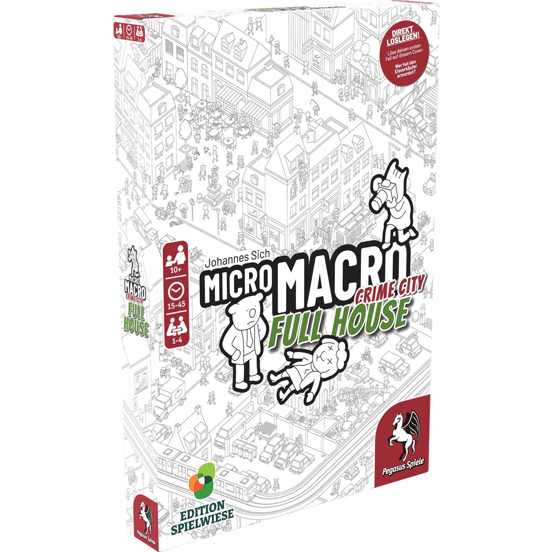 MicroMacro: Crime City 2 – Full House, Brettspiel von Pegasus