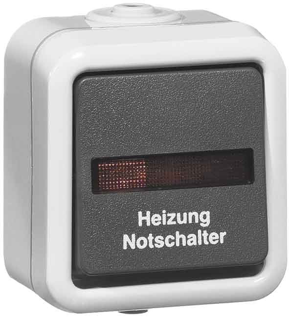 Peha Heizung-Notschalter gr D 622 WAB HN 00302211 von Peha
