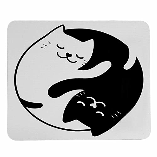 Pehede Mauspad Love White and Black Cats,Base Gaming Computer Mauspad,Office Home Personalized Mouse Pad 7.9x9.5 Inch von Pehede