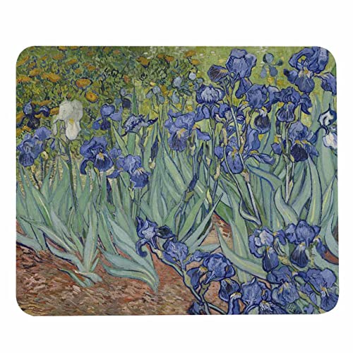 Pehede Van Gogh Painting Mauspad mit rutschfester Gummiunterseite, leicht gleitend, Computer-Mauspad für Computer, Laptop, Gaming, Büro und Zuhause, 20,1 x 24,1 cm, Iris Pehede Van Gogh Painting Mauspad mit rutschfester Gummiunterseite, leicht gleitend, Computer-Mauspad für Computer, Laptop, Gaming, Büro und Zuhause, 20,1 x 24,1 cm, Iris von Pehede