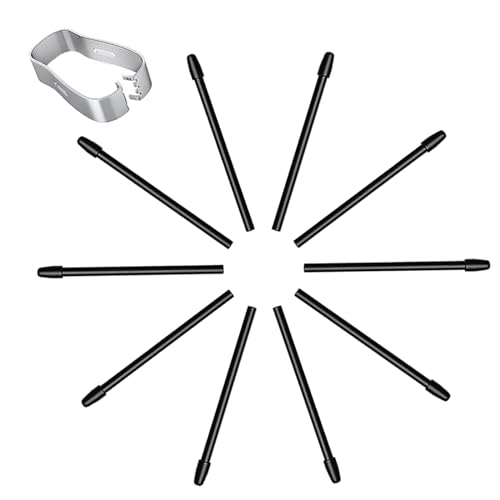 10 Stück Marker Spitzen für Remarkable 1 Remarkable 2, Ersatzstiftspitzen für Remarkable Marker Stylus Pen 1/2, Remarkable Stylus Pen Spitzen/Stiftspitze, Mit Pinzette (schwarz) von PeiDog