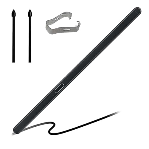 Galaxy S Pen Fold 6 Edition (ohneBluetooth) für Samsung Z Fold6 5G Stylus Pen Ersatz für Samsung Galaxy Z Fold 6 5G Touch S Pen + 2 Spitzen/Federn (Schwarz) von PeiDog