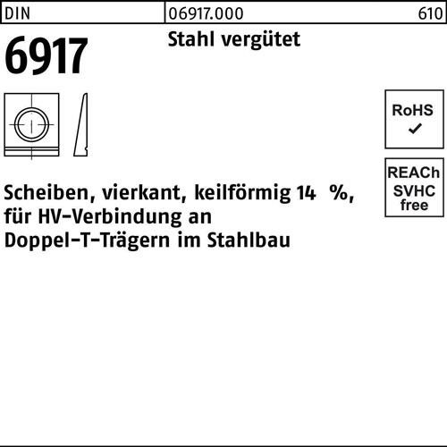 Peiner Unterlegscheibe DIN 6917 ÜH vierkant keilförmig 17 Stahl C45 1 Stück Peiner Unterlegscheibe DIN 6917 ÜH vierkant keilförmig 17 Stahl C45 1 Stück von Peiner