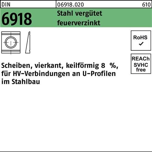 Peiner Unterlegscheibe DIN 6918 ÜH vierkant keilförmig 17 Stahl C45 feuerverz. Peiner Unterlegscheibe DIN 6918 ÜH vierkant keilförmig 17 Stahl C45 feuerverz. von Peiner