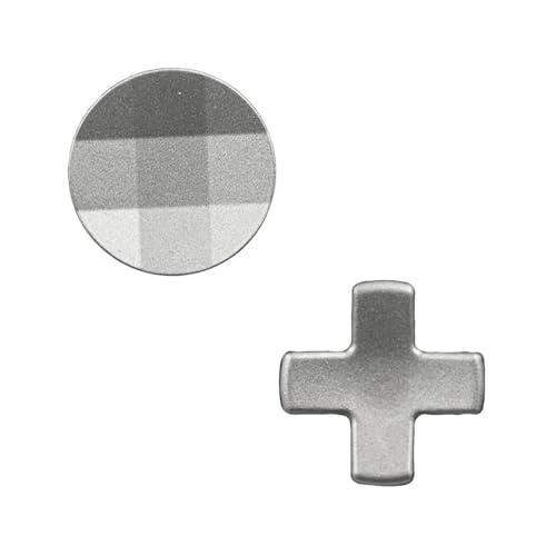 2 Pcs Magnetic Stainless Steel D-Pads for Xbox Elite Series 2 Controller for Xbox Elite 2 Core Controller, Replacement Parts Directional Pad Button Kits for Xbox One Elite Series 2 Controller (Silver) von Peixiong