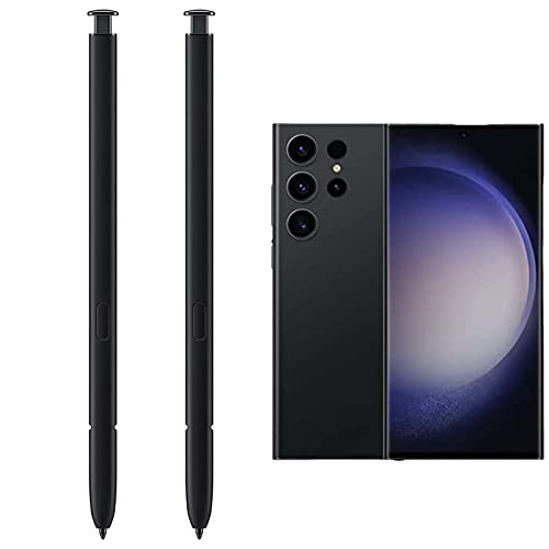 2 Stück für Galaxy S23 Ultra Pen Ersatz für Samsung Galaxy S23 Ultra 5G, S23 Ultra S Pen Galaxy S23 Ultra Stylus S Pen Ersatz, ohne Bluetooth-Funktion (Phantom Black) von Peixiong